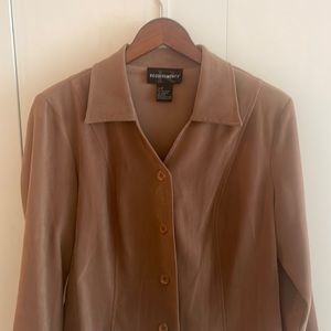 Vintage Suede Shirt/Jacket in Tan